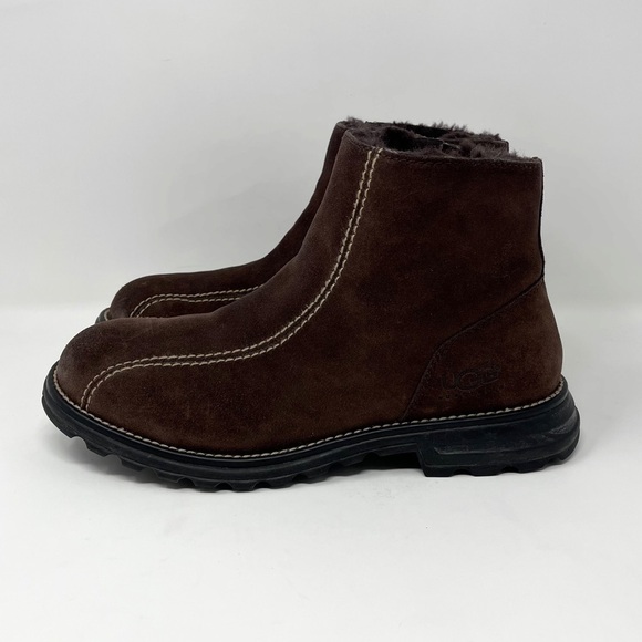 Ugg Ankle Boots Side Zip Suede Nubuck - Picture 1 of 9